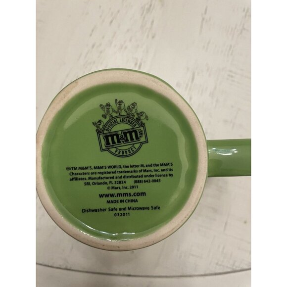 M&M's Green Man Mug Mars Licensed MM 3D Coffee Cup Mug Collectible - Picture 3 of 3